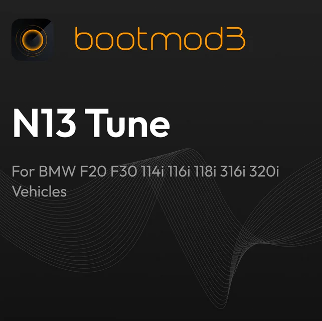 bootmod3 N13 Tune - For BMW F20 F30 114i 116i 118i 316i 320i Vehicles